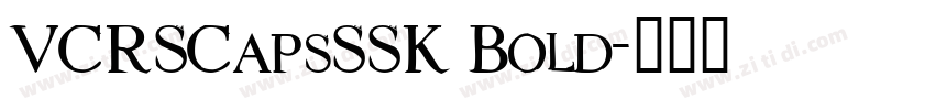 VCRSCapsSSK Bold字体转换